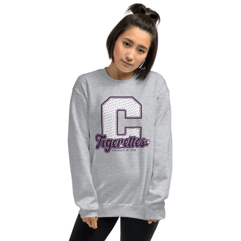 Tigerettes Spiritwear - Big C Gildan Crewneck Sweatshirt