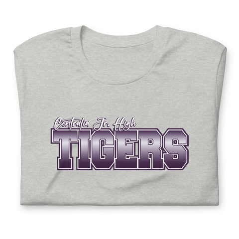 Tigers Spiritwear - Gradient Tigers Bella+Canvas Short Sleeve Tshirt