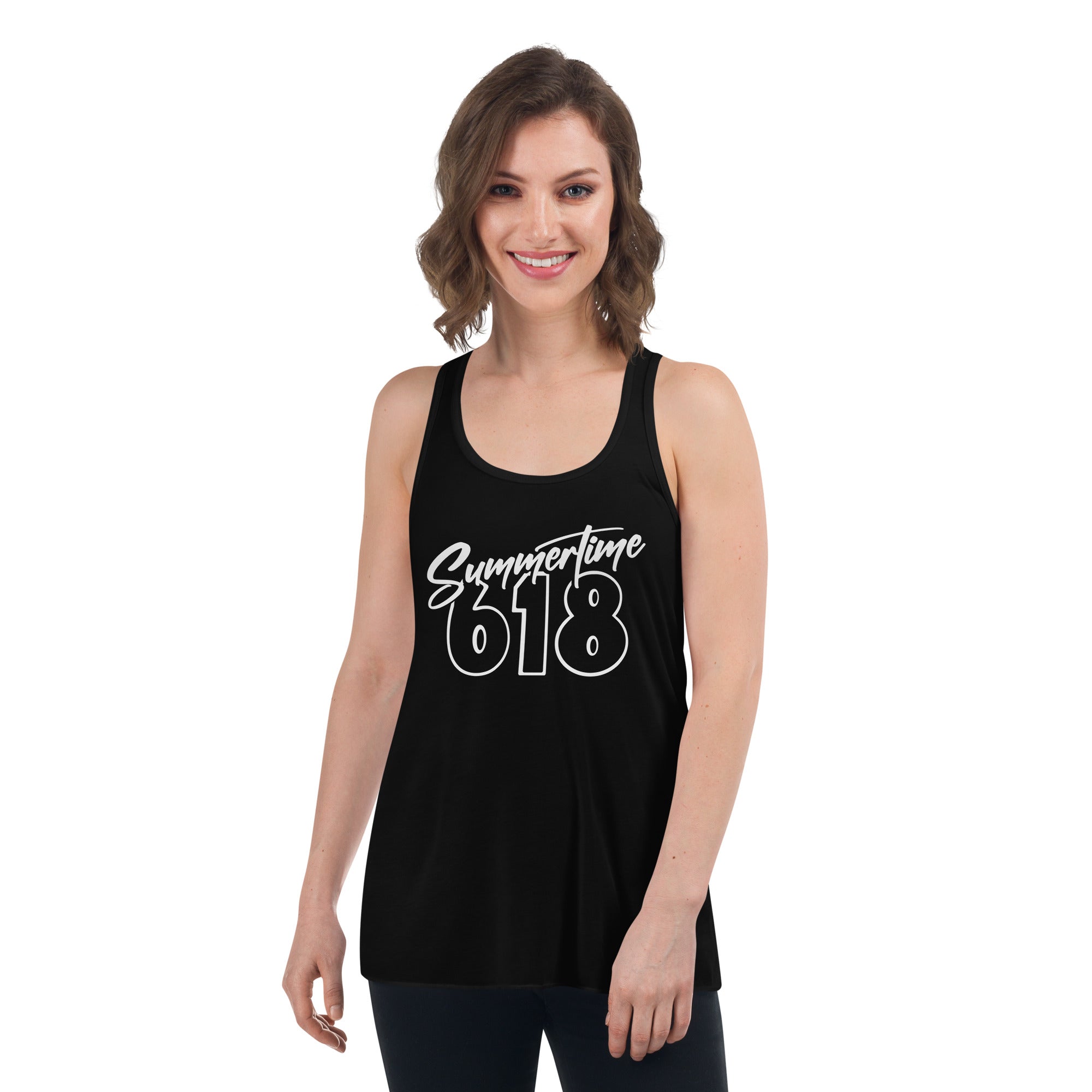 Summertime 618 Women's Flowy Racerback Tank