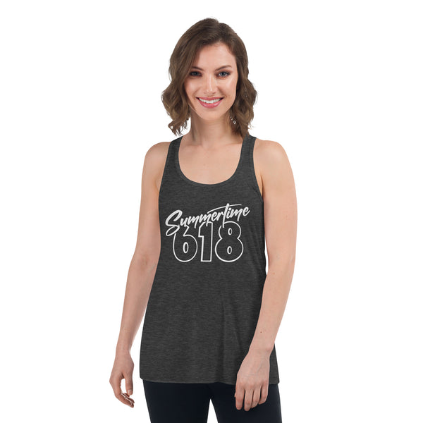 Summertime 618 Women's Flowy Racerback Tank