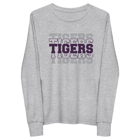 Tigers Spiritwear - YOUTH Multi Tigers Long Sleeve Tshirt